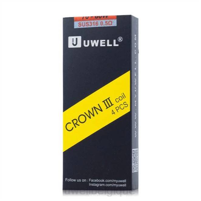 UWELL CROWN 3 bobines (paquet de 4) 0,4 ohm 2VTX92 | UWELL BRUXELLES