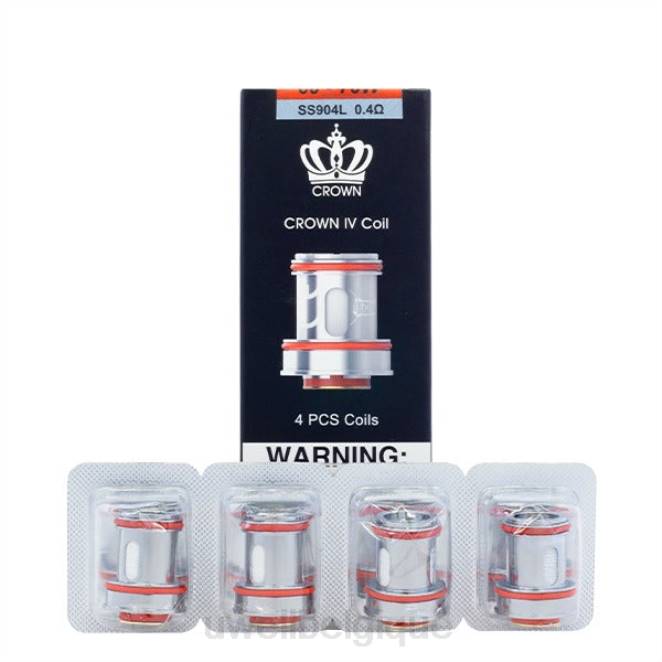 UWELL CROWN 4 bobines de remplacement (paquet de 4) double bobine 0,2 ohm 2VTX182 | UWELL BRUXELLES