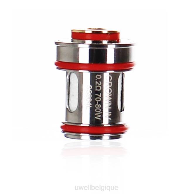 UWELL CROWN 4 bobines de remplacement (paquet de 4) double bobine 0,2 ohm 2VTX182 | UWELL BRUXELLES