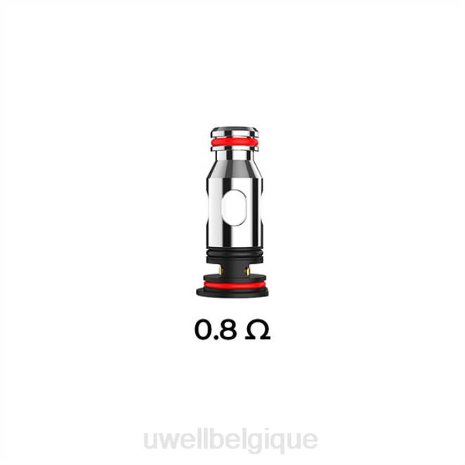 UWELL PA bobines de remplacement 0,8 ohm (paquet de 4) 2VTX83 | UWELL VAPE JETABLE