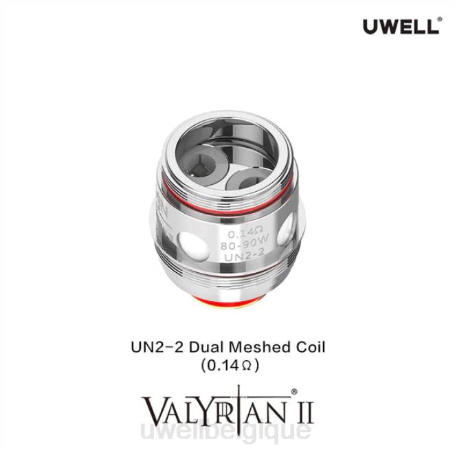 UWELL VALYRIAN 2 bobines de remplacement (paquet de 2) un2 double maille 0,14 ohm 2VTX29 | UWELL STORE