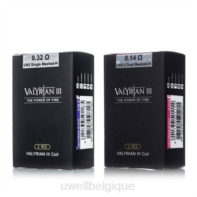 UWELL VALYRIAN 3 bobines de remplacement | Paquet de 2 fécrai 0.14ohm 2VTX20 | UWELL VAPE FOR SALE