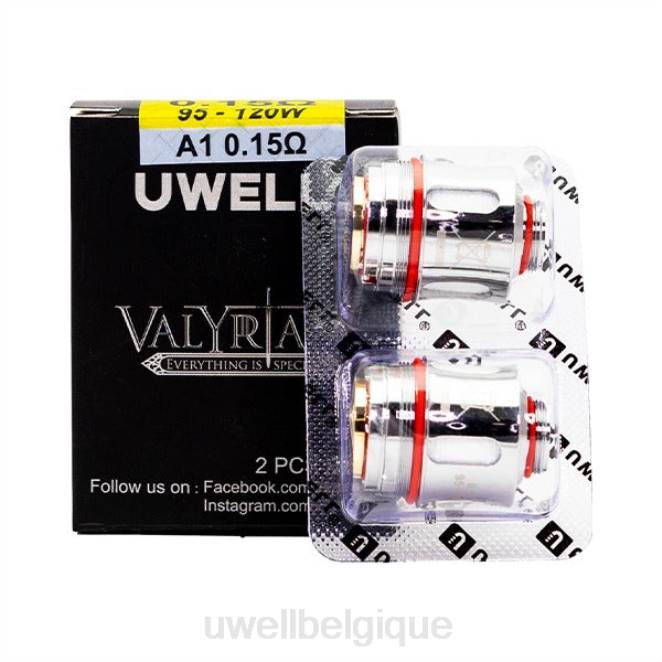 UWELL VALYRIAN bobine de remplacement (paquet de 2) a1 0,15 ohm 2VTX259 | UWELL STORE
