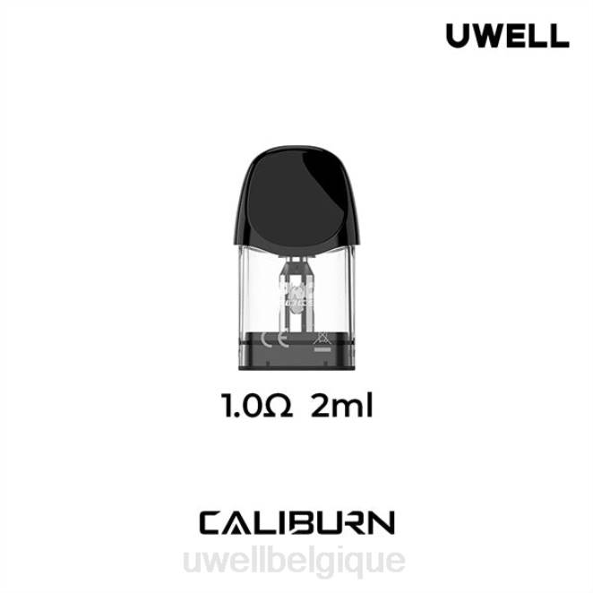 UWELL CALIBURN A3 dosettes de remplacement | paquet de 4 1,0 ohm 2VTX18 | UWELL PRIX