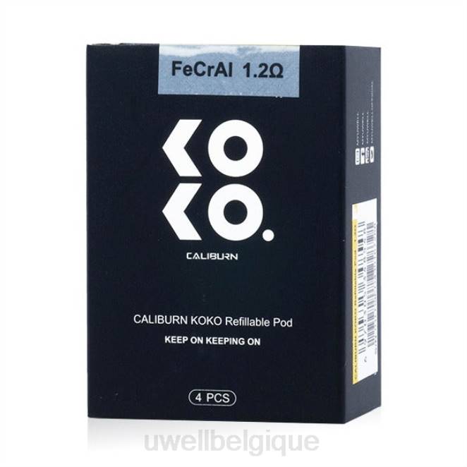 UWELL CALIBURN KOKO dosettes (paquet de 4) 1,2 ohm 2VTX95 | UWELL VAPE SHOP