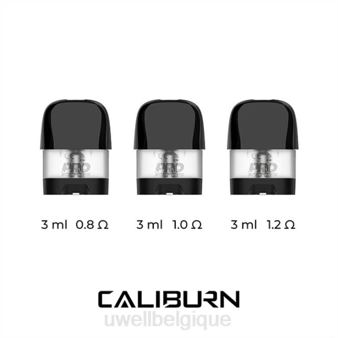 UWELL CALIBURN X dosettes de remplacement | Paquet de 2 0,8 ohm 2VTX46 | UWELL VAPE PRICE