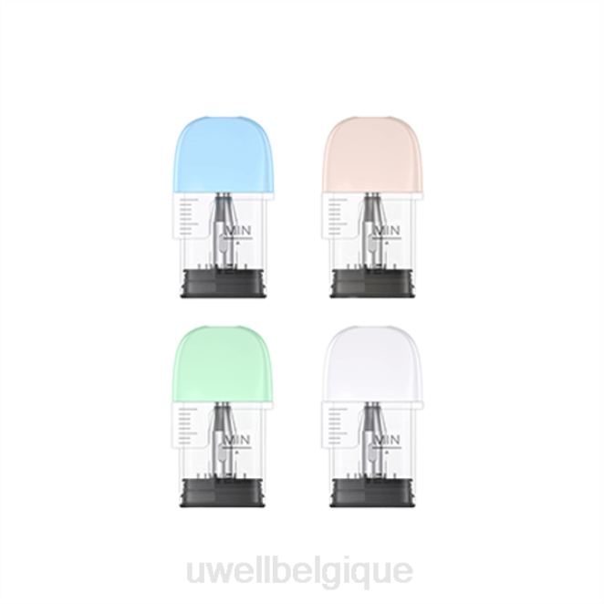 UWELL POPREEL P1 Pod de remplacement (paquet de 4) 1,2 ohm 2VTX84 | UWELL VAPE POD
