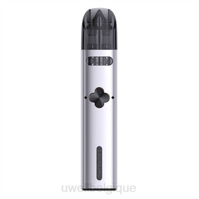 UWELL CALIBURN EXPLORER kit (système de pods) argent 2VTX165 | UWELL VAPE SHOP