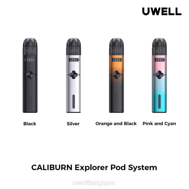 UWELL CALIBURN EXPLORER kit (système de pods) orange/noir 2VTX166 | UWELL VAPE PRICE