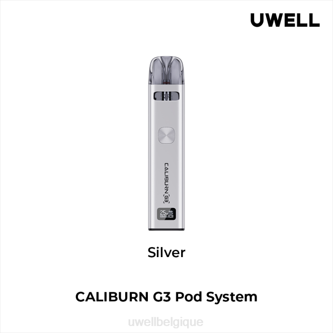 UWELL CALIBURN G3 trousse argent 2VTX138 | UWELL PRIX