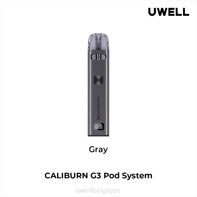 UWELL CALIBURN G3 trousse gris 2VTX135 | UWELL VAPE SHOP