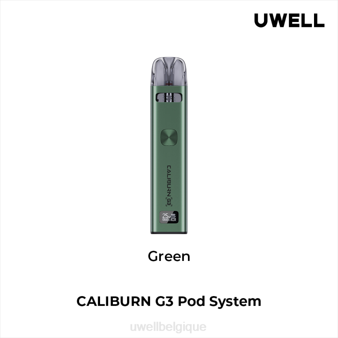 UWELL CALIBURN G3 trousse vert 2VTX136 | UWELL VAPE PRICE