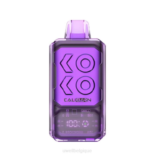 UWELL CALIBURN vape jetable de la barre s12000 glace aux raisins 2VTX285 | UWELL VAPE SHOP